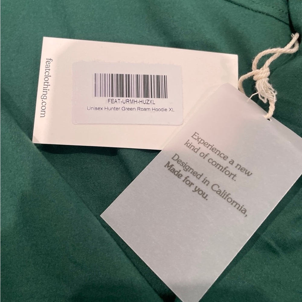 Feat NWT hunter Green Roam pullover unisex size XL - Picture 2 of 3